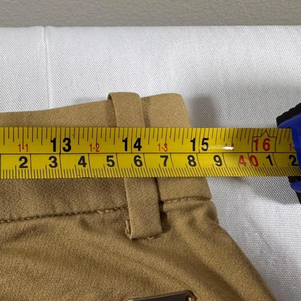 Nike Dri-FIT Golf Pants Mens 30x30 Tan Khaki Flat Front Performance Trousers